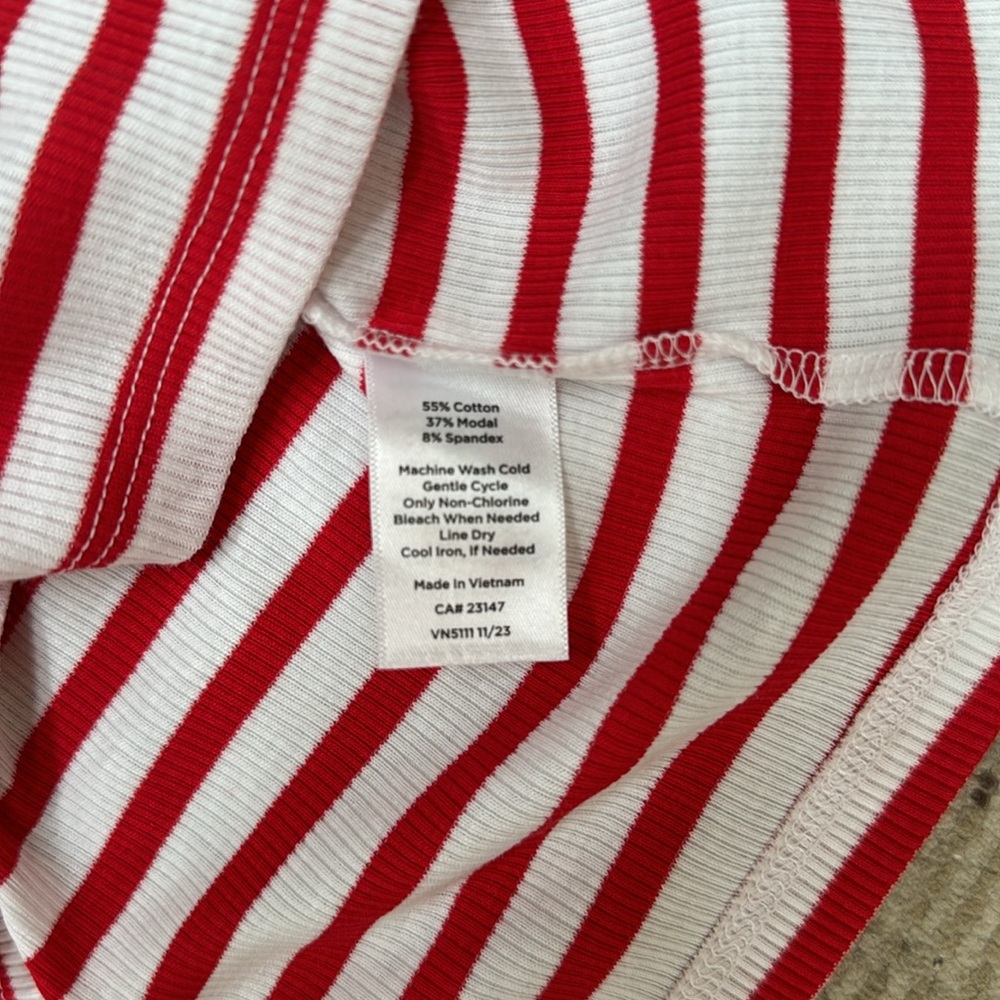 NWT Talbots RIB MIDI DRESS - PARK STRIPE - SP - Picture 7 of 7